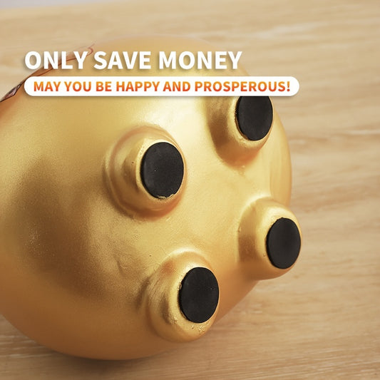 Ceramic Golden Pig Piggy Bank Large Coin Banknotes Home Living Room Ornaments