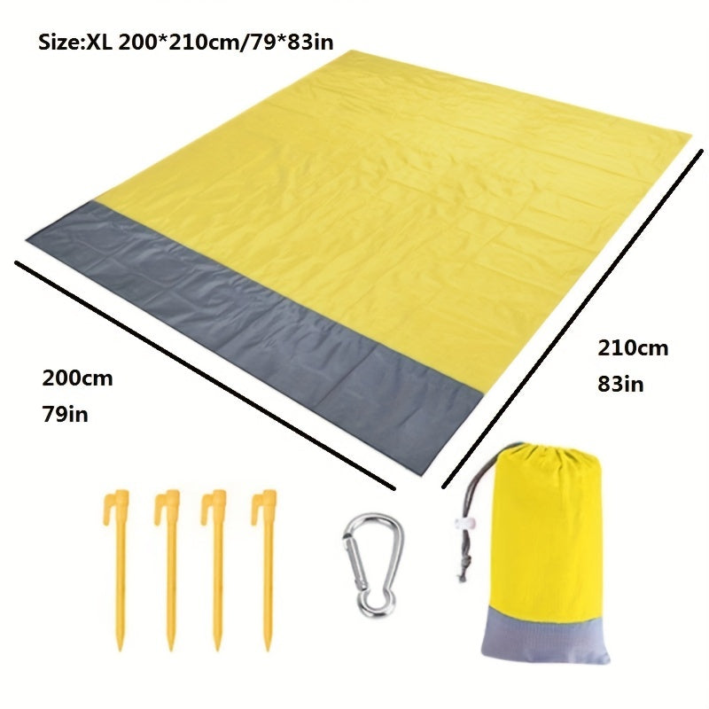 Large Beach Blanket Sandproof Lightweight Mat for 3-5 Adults