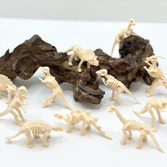 20pcs Mini Dinosaur Skeletons Set with Excavation Accessories