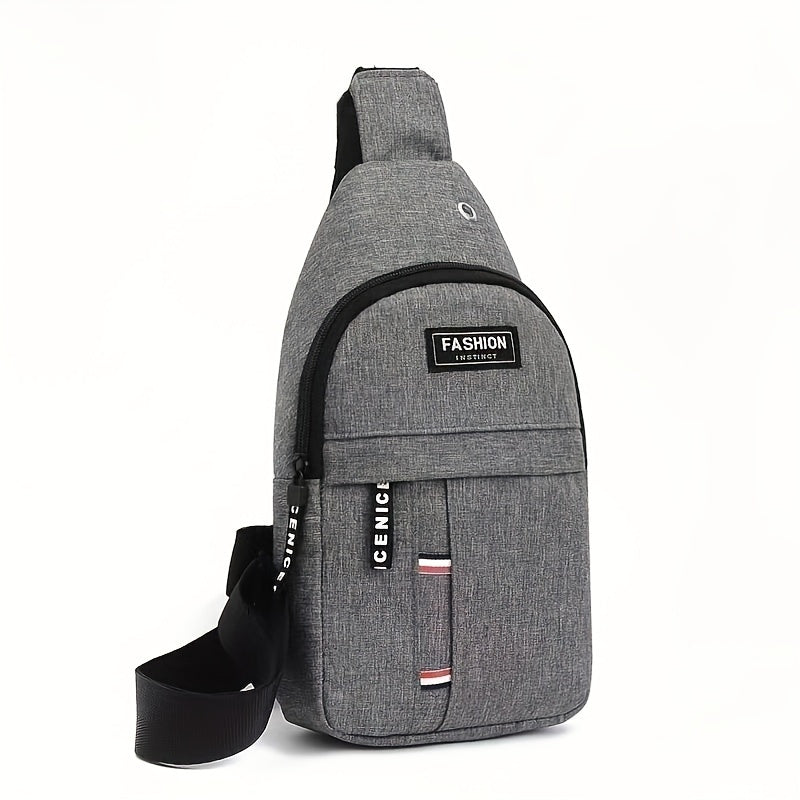 Men's Outdoor Chest Bag Cycling Shoulder Bag Waterproof Small Messenger Bag
