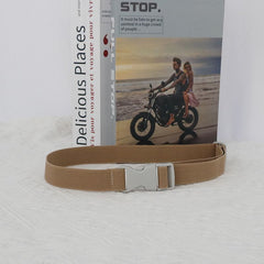 Adjustable Metal School Belt for Kids with Buckle