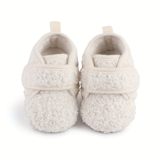 Warm Fleece Baby Girls Sneakers Lightweight Non Slip Shoes Indoor Outdoor