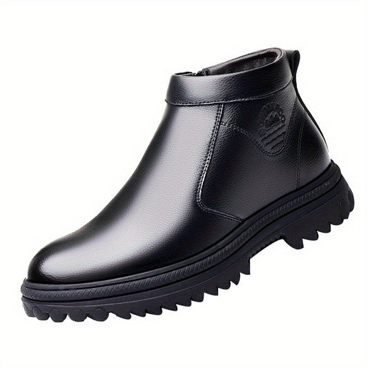Men's High Top Slip On Boots Smart Casual Walking Shoes