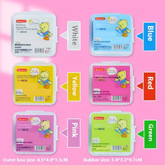3pcs Colorful Kneadable Erasers for Art Drawing