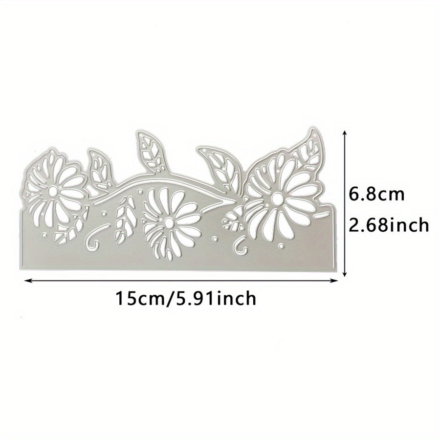 Rose Flower Edge Metal Cutting Dies DIY Scrapbooking Album Decorative Embossing