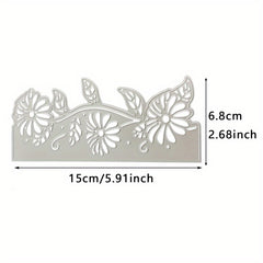 Rose Flower Edge Metal Cutting Dies DIY Scrapbooking Album Decorative Embossing