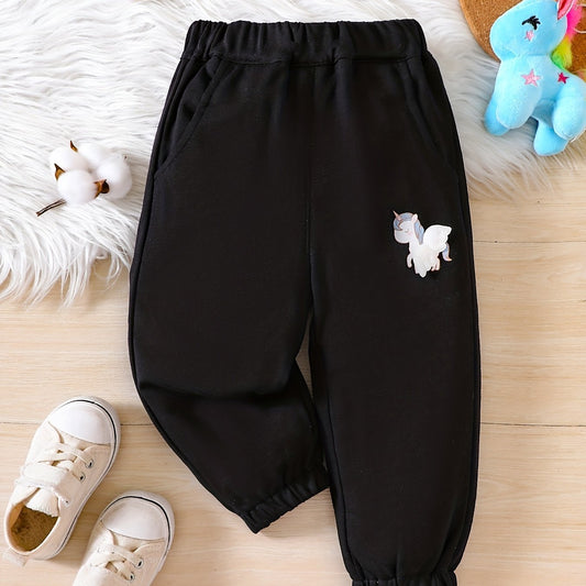 Cartoon Unicorn Print Boys Active Sweatpants Quick drying Jogger Sports Pants