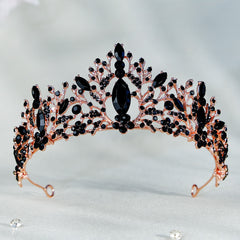 Pink Crystal Tiara Crown for Women Girls