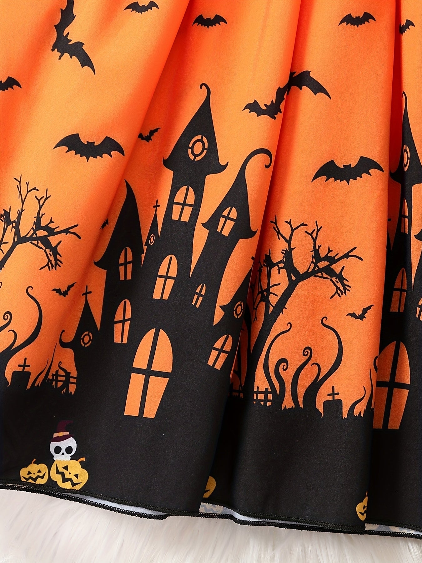 Castle Princess Girls Halloween Dress Long Sleeve Ca