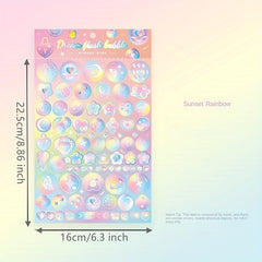 DIY Bubble Guka Sticker Bottoming Journal Stickers