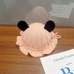 Unisex Fisherman Hat with Little Bear Ears for Babies