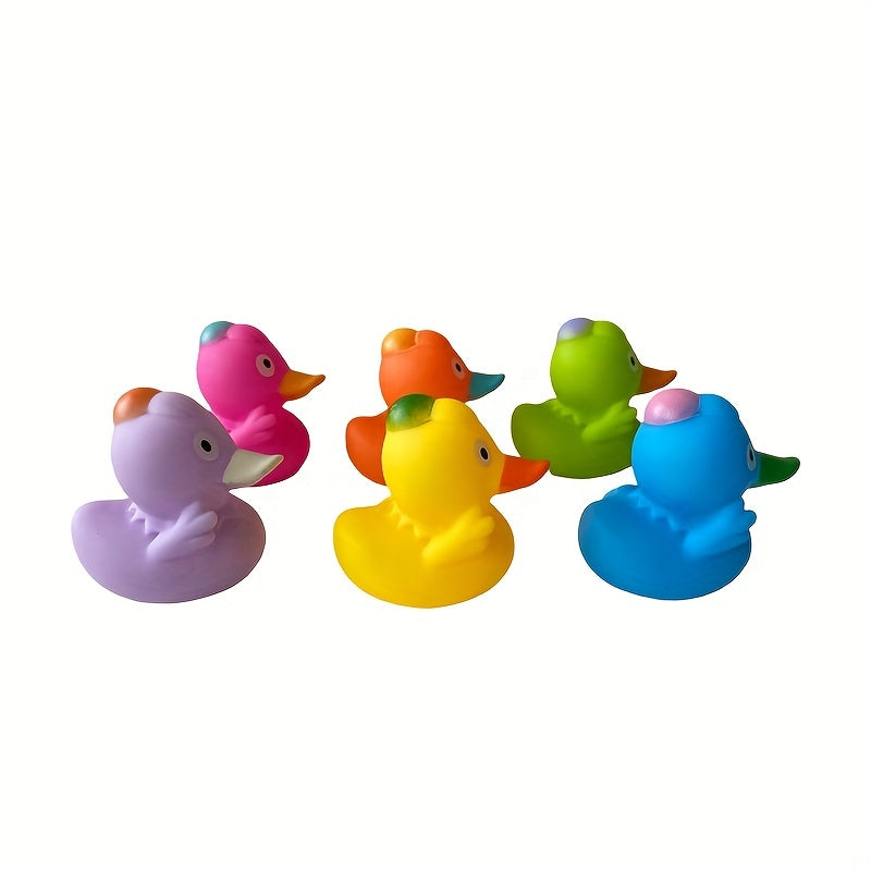 6pcs Duck Bath Toys Baby Shower Pool Float Halloween Party Favor Decor