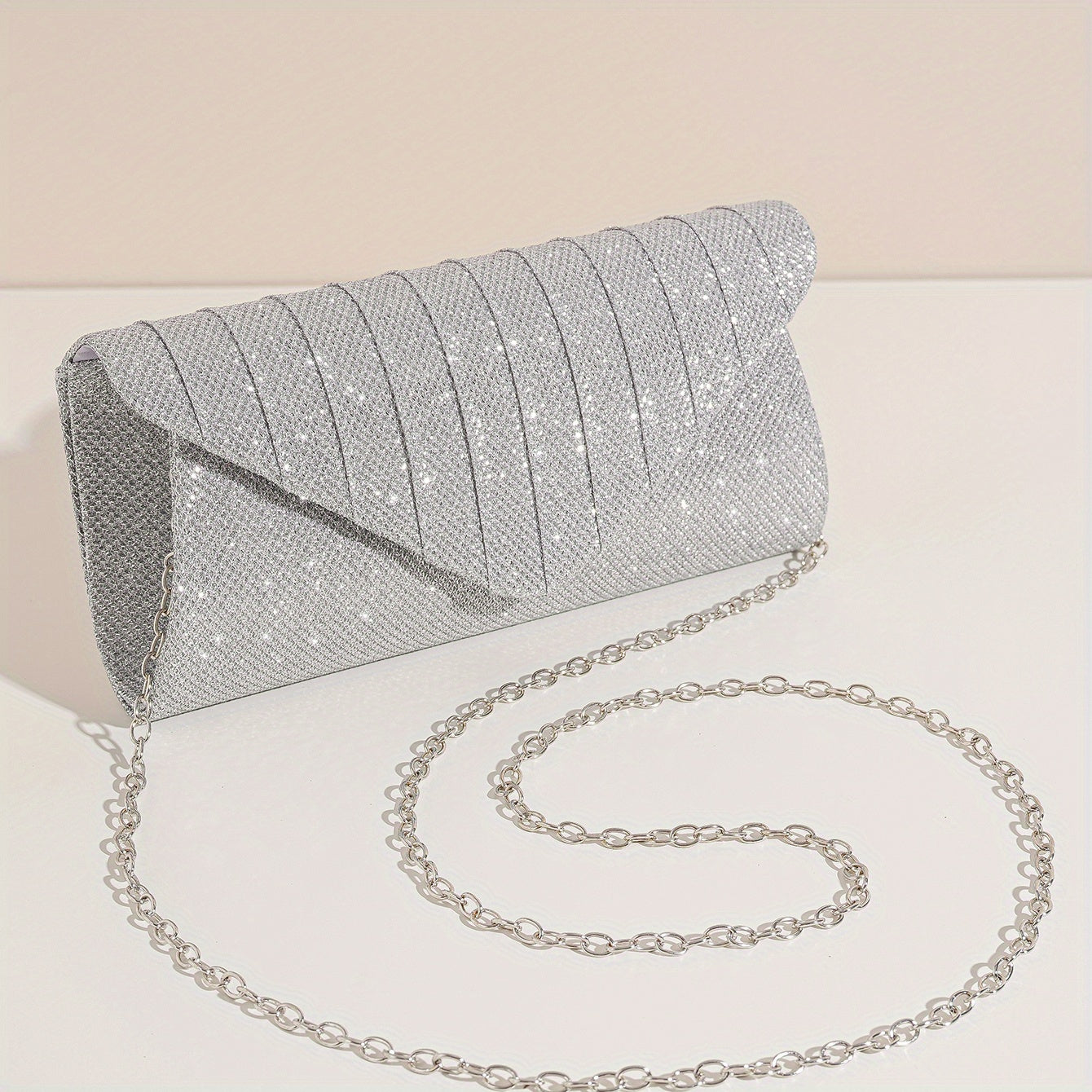 Glitter Shoulder Chain Bag Evening Clutch Wallet