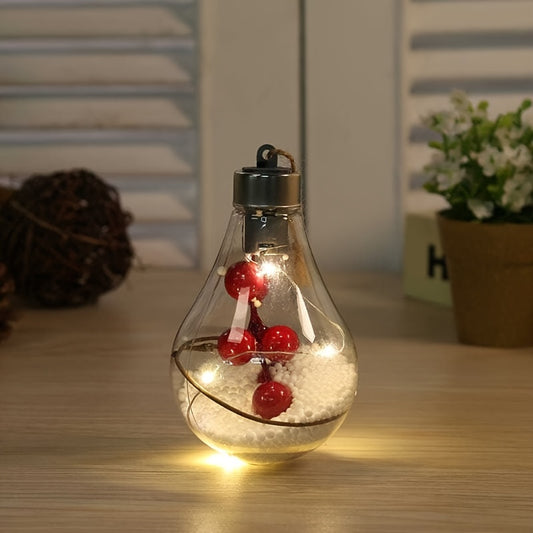 LED Hanging Bulb Christmas Ornaments Shatterproof Balls Decorations