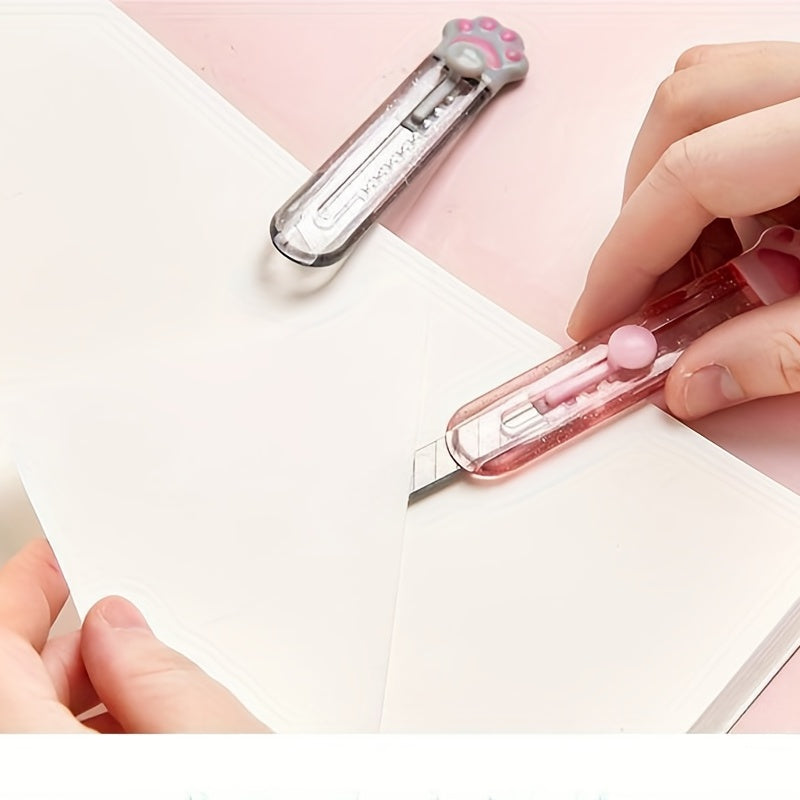Portable Cat Claw Mini Utility Box Cutter Student Stationery Craft