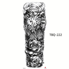 Ghost Flowers Skull Street Style Tattoo Stickers Waterproof
