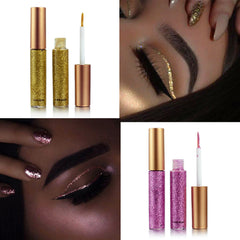 10 Sparkling Glitter Liquid Eyeliners Long Lasting Smudge Proof