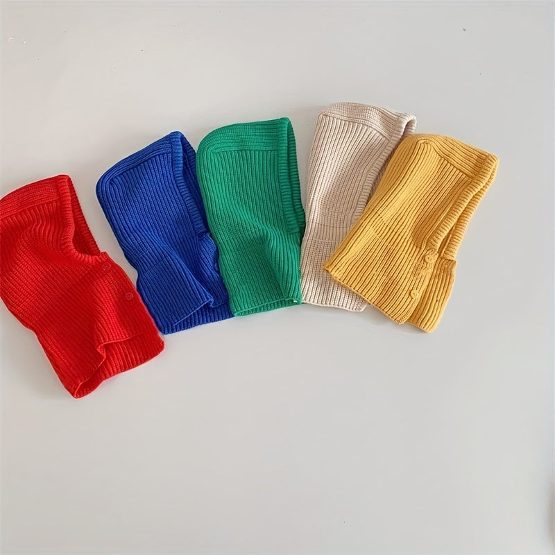 Kids Shawl Cap Head Cap Bib Conjoined Cap