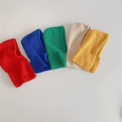 Kids Shawl Cap Head Cap Bib Conjoined Cap