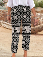 Geometric Elephant Print Plus Size
