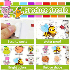 200PCS Rewards Stickers Punny Motivational Sti...