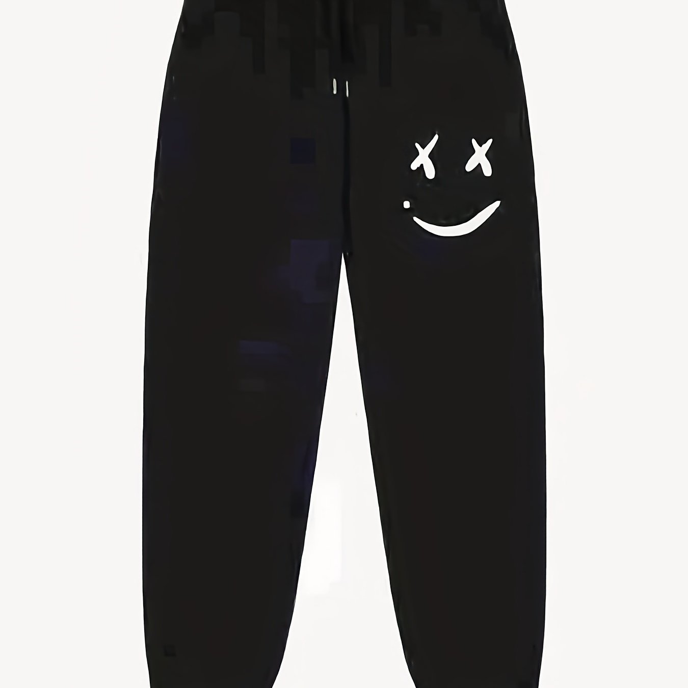 Grimace Pattern Men's Active Pants Drawstring Stretch Trousers