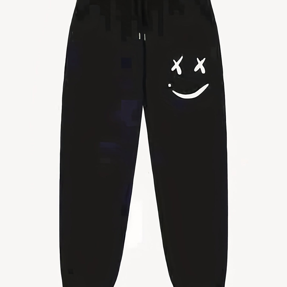 Grimace Pattern Men's Active Pants Drawstring Stretch Trousers