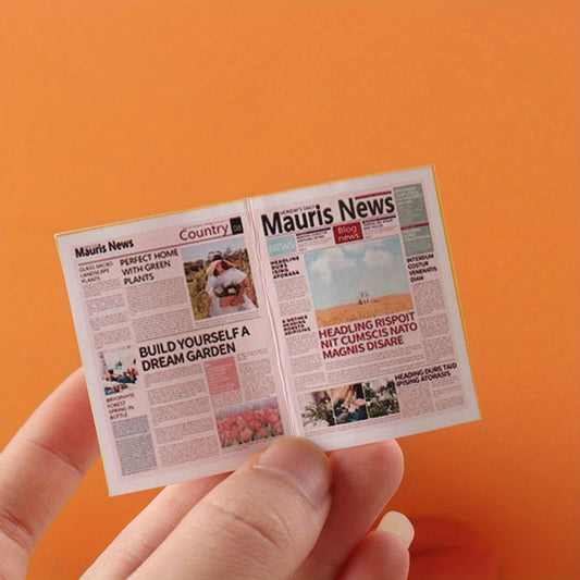 Colorful Mini Food Toy Newspaper DIY Accessories