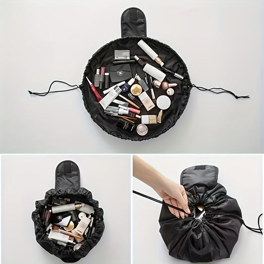 Lazy Drawstring Makeup Bag Large Capacity Travel Cosmetic Bag