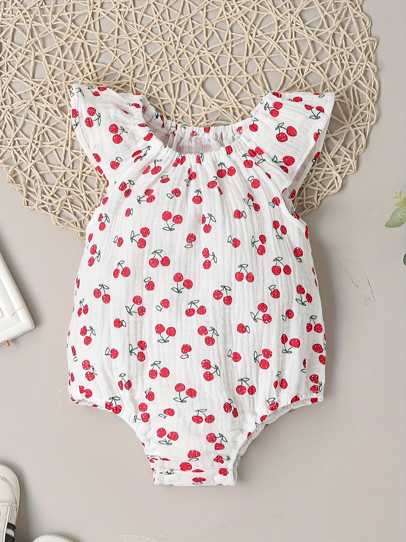 Cute Baby Girl Onesies Assorted Fly Sleeve Designs