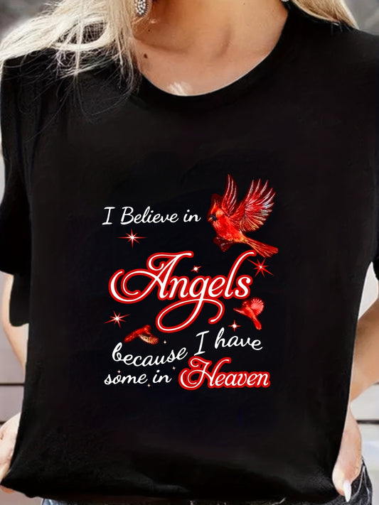 Solid Short Sleeve T-shirt for Women Comfort Fit