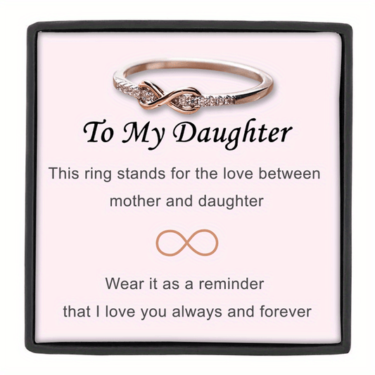 Infinity Zircon Ring + Gift Card - Daughter