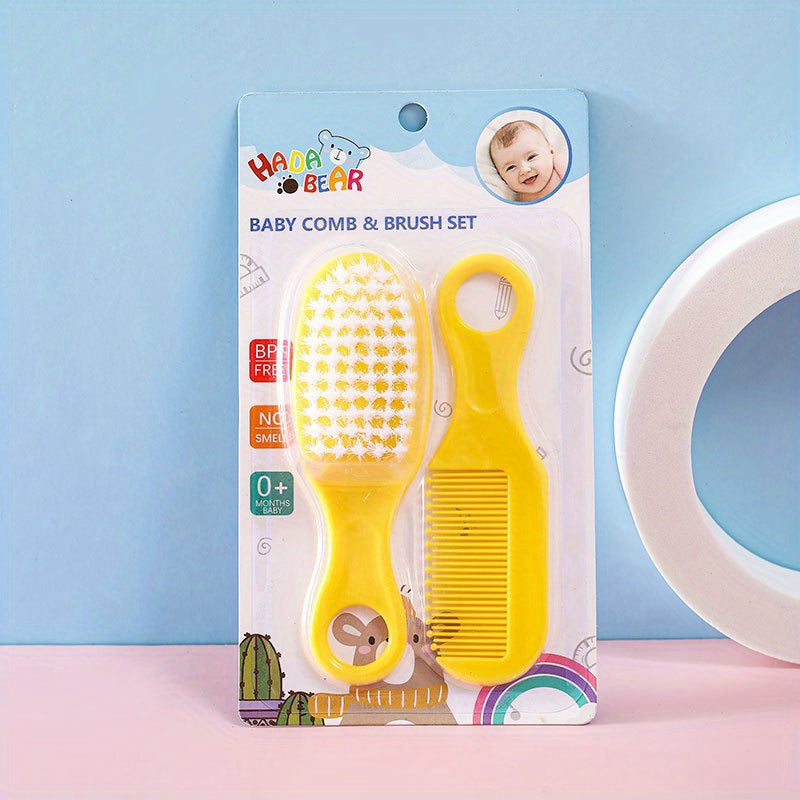Baby Head Care Comb Brush Set for Massage