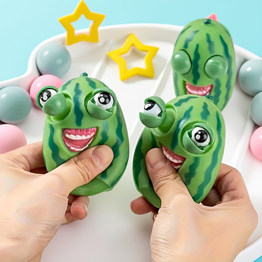 3pcs Watermelon Pet Frog Toy Durable Rubber Classic Style
