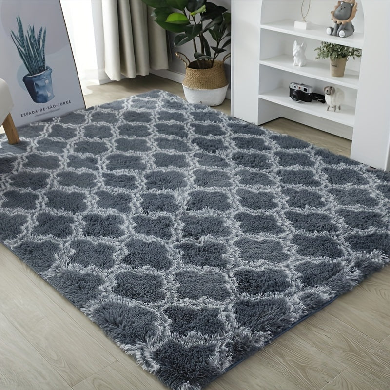 Geometric Pattern Floor Mat Area Rug Carpet for Bathroom