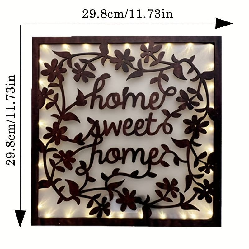 Wooden Flower Series LED Hanging Wall Night Light Lamp