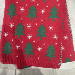 Knitted Wool Warm Casual Christmas Scarf