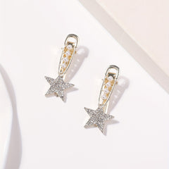 2pcs Rhinestone Star Hair Clips for Women Girls