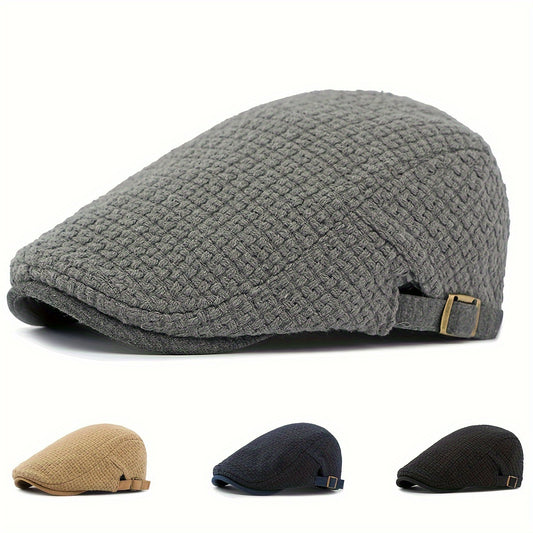 Men's Winter Berets Hat Outdoors Warm Newsboy Caps