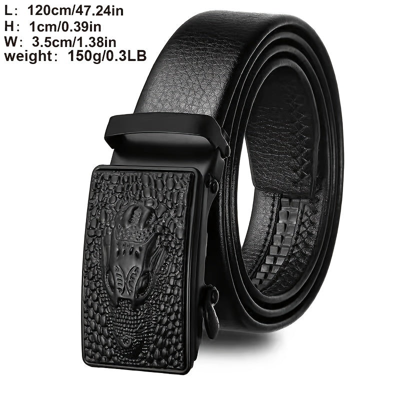 Fish Automatic Buckle PVC Belt For Men