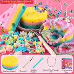 Blind Box Treasure Digging Toy Gift Random Theme Beaded Bracelet
