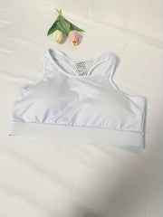 Letter Print Sports Bra Comfy & Breathable Workout Bra