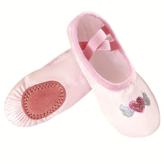 Girls Split Sole Dance Shoes Breathable Ballet Slippers
