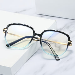 Vintage Crystal Metal Gradient Lady Glasses