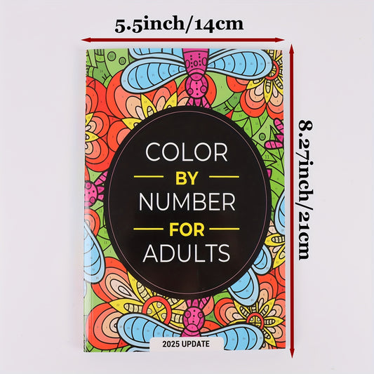 Flower & Butterfly Paint By Numbers Book