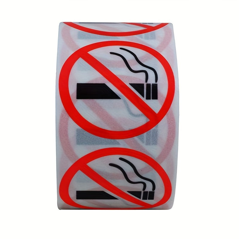 500 No Smoking Self Adhesive Stickers Roll
