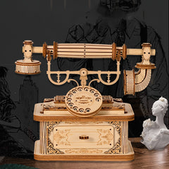 135pcs 3D Wooden Retro Telephone Puzzle for Adults