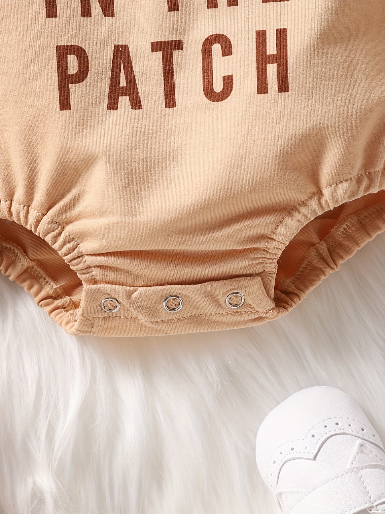 Baby Boys Funny Triangle Bodysuit CUTEST PUMPKIN IN THE PATCH