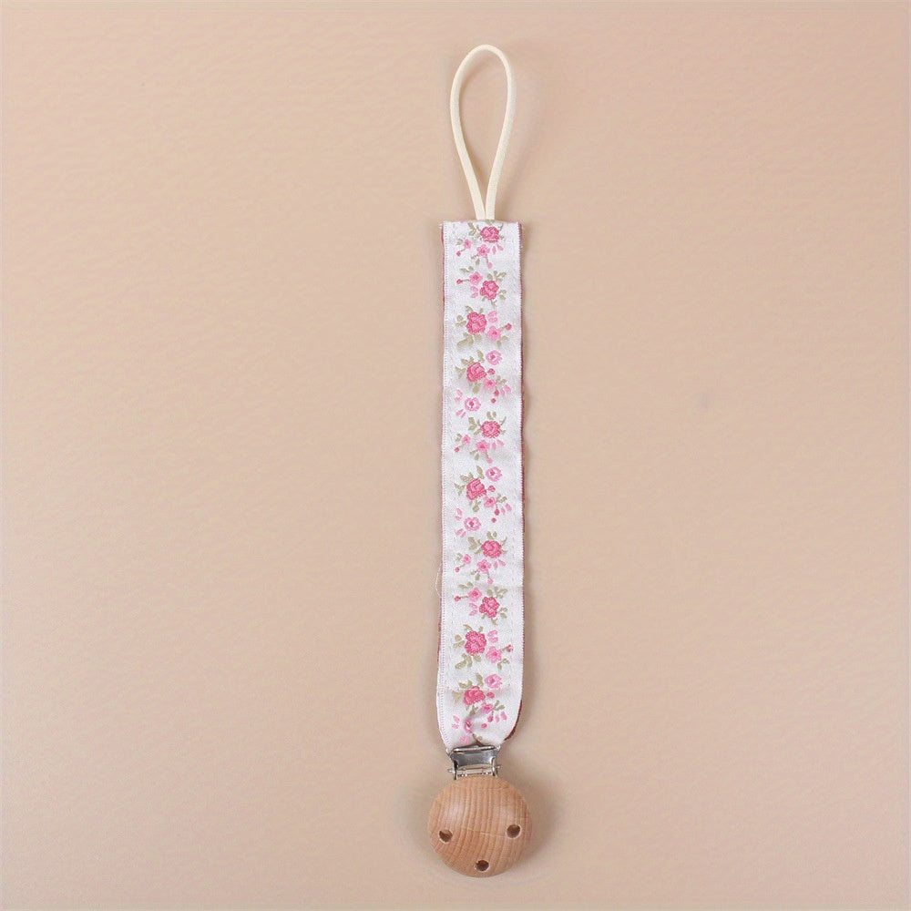 Baby Pure Cotton Pacifier Clip - BPA Free Teether Chain
