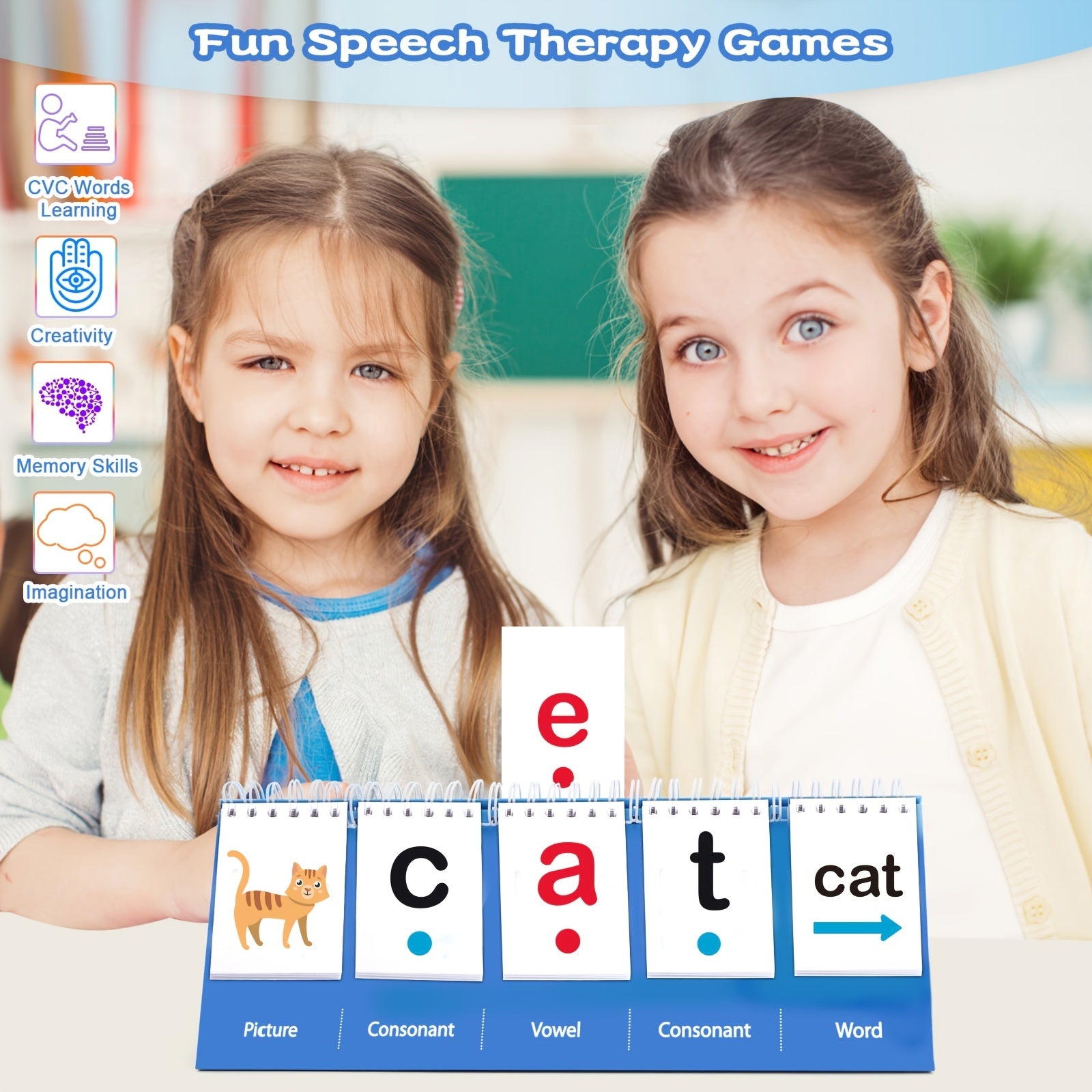 CVC English Words Natural Spelling Desk Calendar - Teaching Words